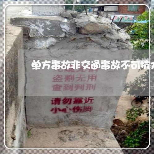 单方事故非交通事故不可抗力/2023060450503