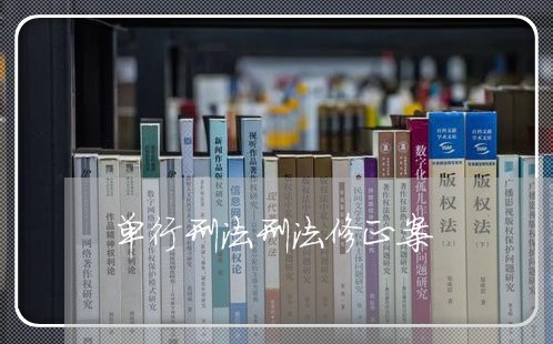 单行刑法刑法修正案