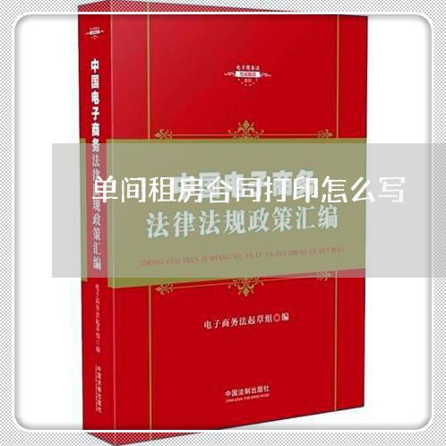 单间租房合同打印怎么写/2023011730402 单间租房合同打印怎么写/2023011730402