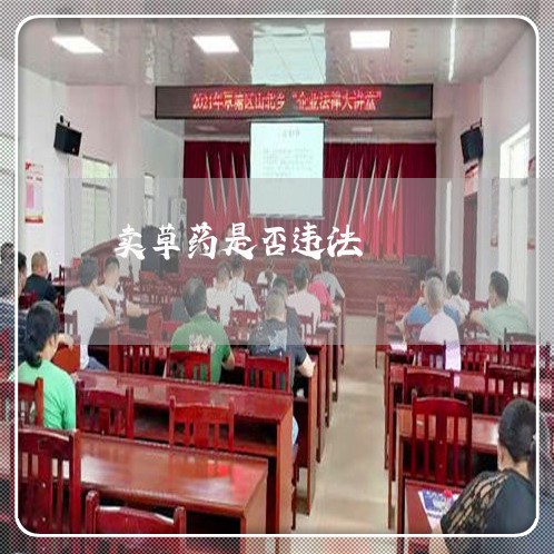 卖草药是否违法
