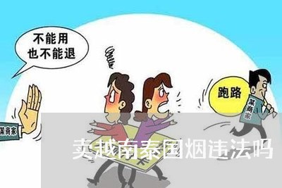 卖越南泰国烟违法吗