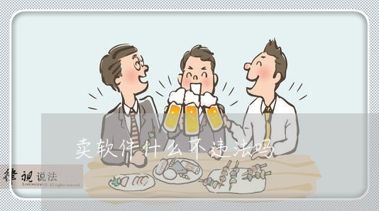 卖软件什么不违法吗 卖软件什么不违法吗