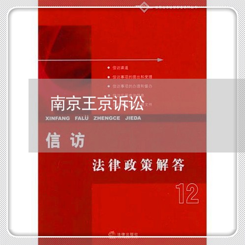 南京王京诉讼 南京王京诉讼