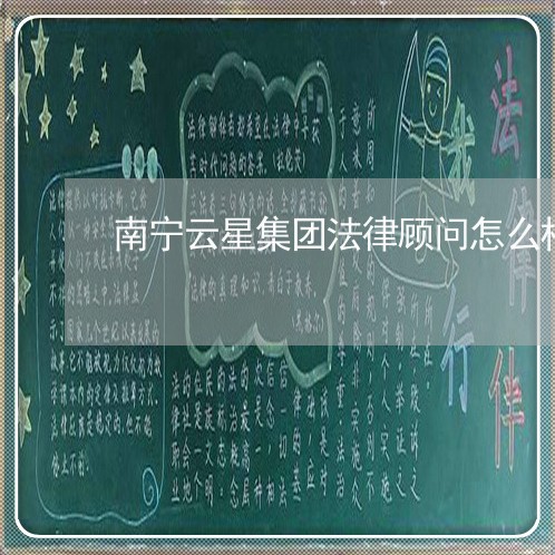 南宁云星集团法律顾问怎么样 南宁云星集团法律顾问怎么样
