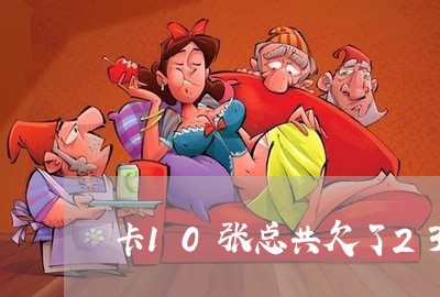 卡10张总共欠了23万 卡10张总共欠了23万