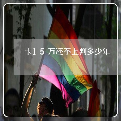 卡15万还不上判多少年/2023030115036