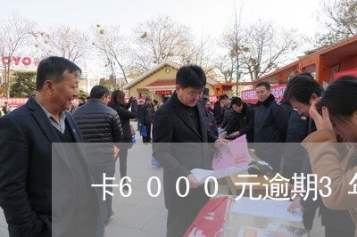 卡6000元逾期3年