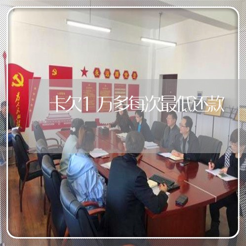 卡欠1万多每次最低还款