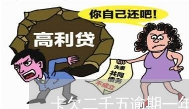 卡欠二千五逾期一年会怎么样