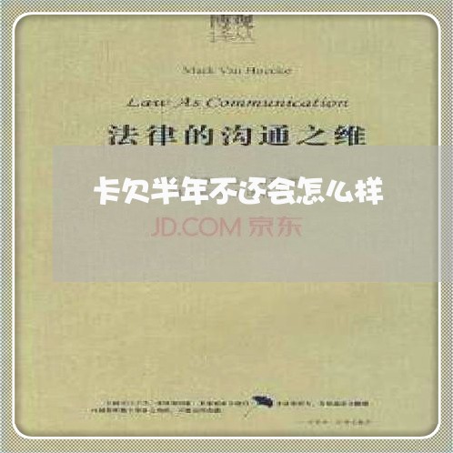 卡欠半年不还会怎么样