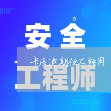 卡没逾期但不能用