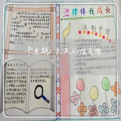 卡逾期28天征信有啥 卡逾期28天征信有啥