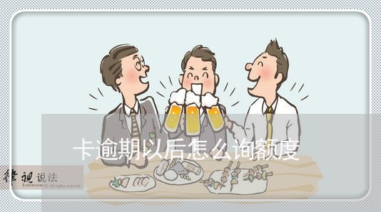 卡逾期以后怎么询额度 卡逾期以后怎么询额度