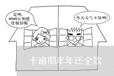 卡逾期半年还全款
