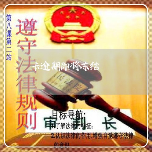 卡逾期即将冻结/2023021345795