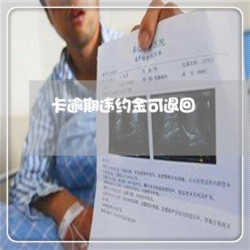 卡逾期违约金可退回