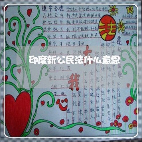 印度新公民法什么意思