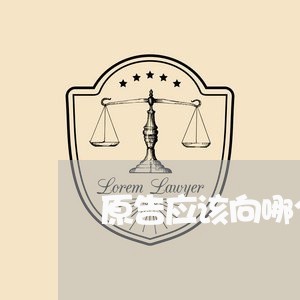 原告应该向哪个法院提起离婚诉讼