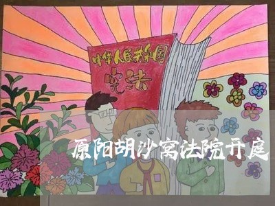 原阳胡沙窝法院开庭