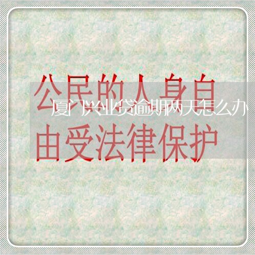 厦门兴业贷逾期两天怎么办 厦门兴业贷逾期两天怎么办