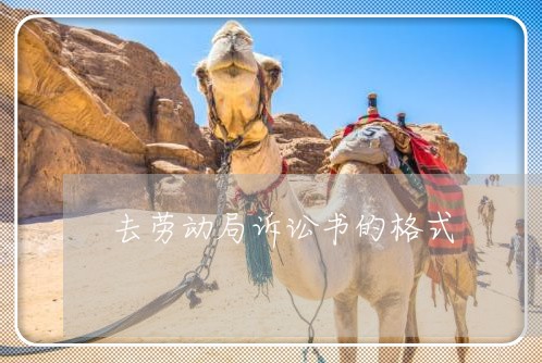 去劳动局诉讼书的格式