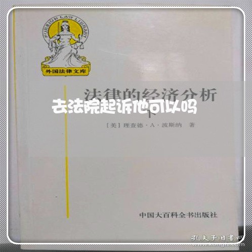 去法院起诉他可以吗 去法院起诉他可以吗