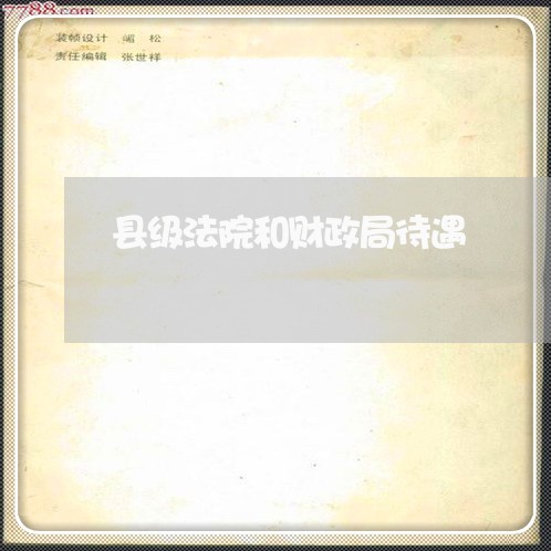 县级法院和财政局待遇