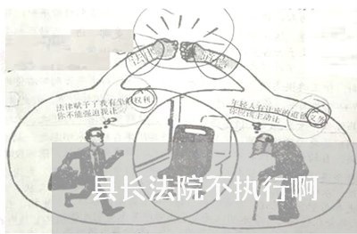 县长法院不执行啊 县长法院不执行啊