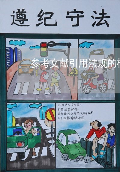 参考文献引用法规的格式