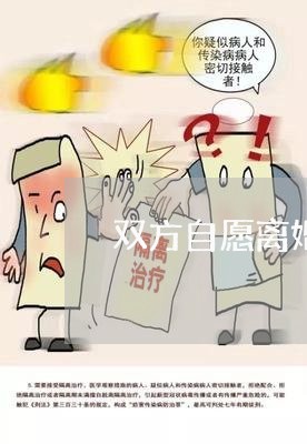 双方自愿离婚没有财产没有小孩