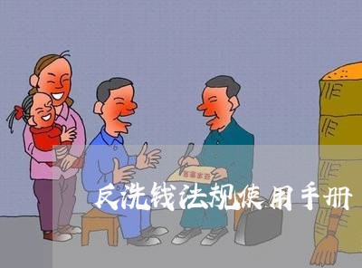 反洗钱法规使用手册 反洗钱法规使用手册