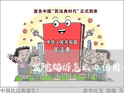 发院起诉怎么办信用卡