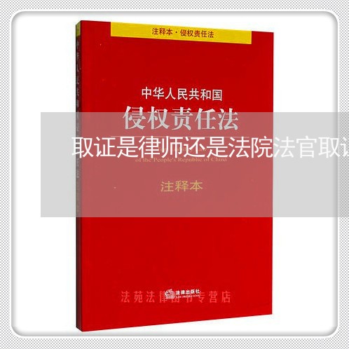 取证是律师还是法院法官取证的