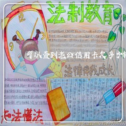 可以查到老公信用卡欠多少钱吗