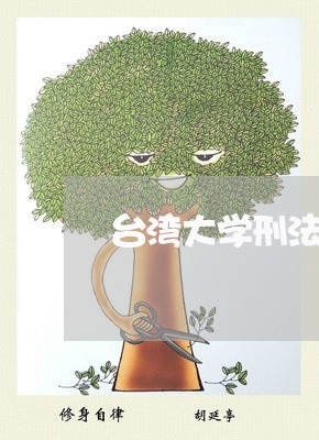 台湾大学刑法课国中 台湾大学刑法课国中
