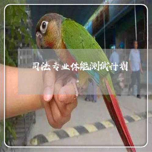 司法专业体能测试计划 司法专业体能测试计划
