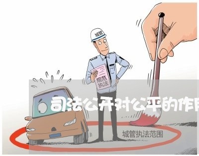 司法公开对公平的作用 司法公开对公平的作用