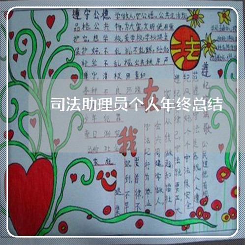 司法助理员个人年终总结 司法助理员个人年终总结