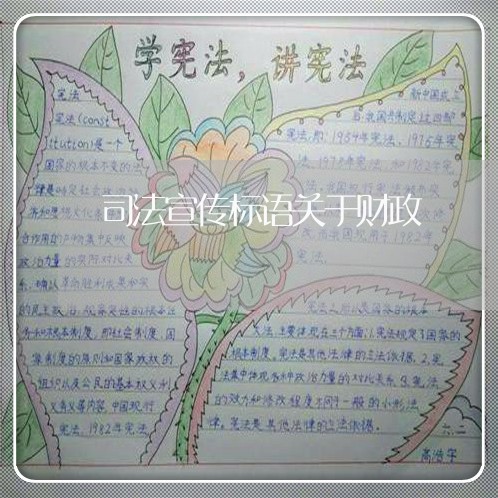 司法宣传标语关于财政 司法宣传标语关于财政