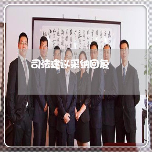 司法建议采纳回复