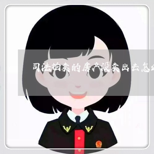 司法拍卖的房产没卖出去怎么处理