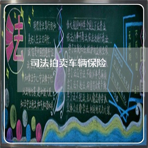 司法拍卖车辆保险 司法拍卖车辆保险