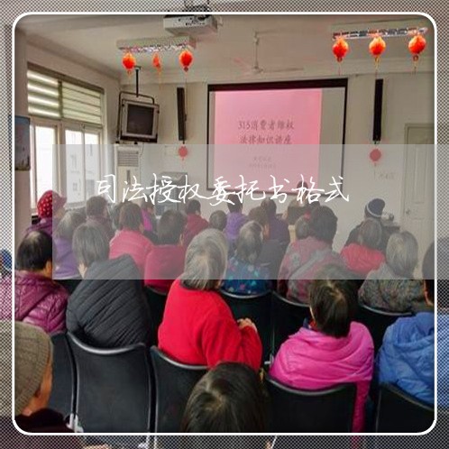 司法授权委托书格式 司法授权委托书格式