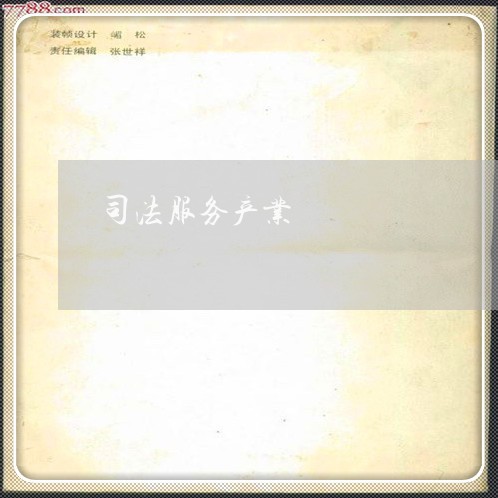 司法服务产业