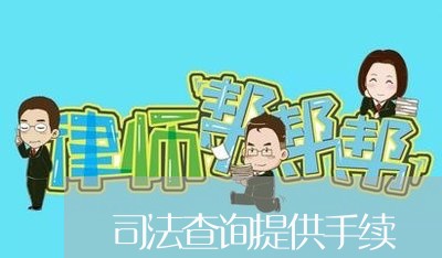 司法查询提供手续 司法查询提供手续