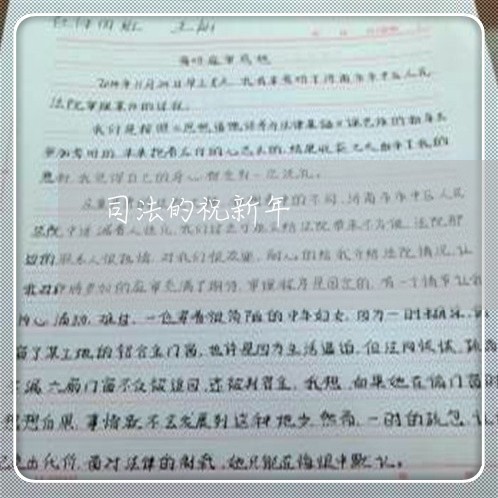 司法的祝新年