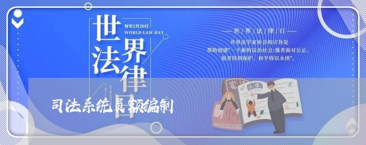 司法系统员额编制 司法系统员额编制
