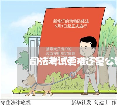 司法考试更难还是公务员考试更难