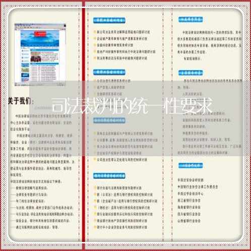 司法裁判的统一性要求 司法裁判的统一性要求