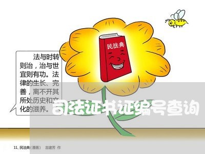 司法证书证编号查询